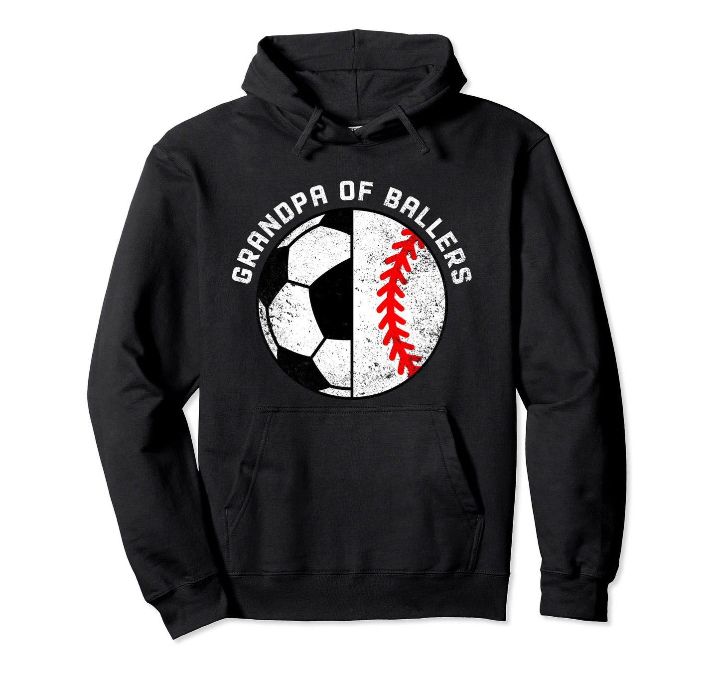 Grandpa Ballers Funny Soccer Hoodie - Aesthetic Graphic for Adults - T-Shirt, Sweatshirt, Hoodie