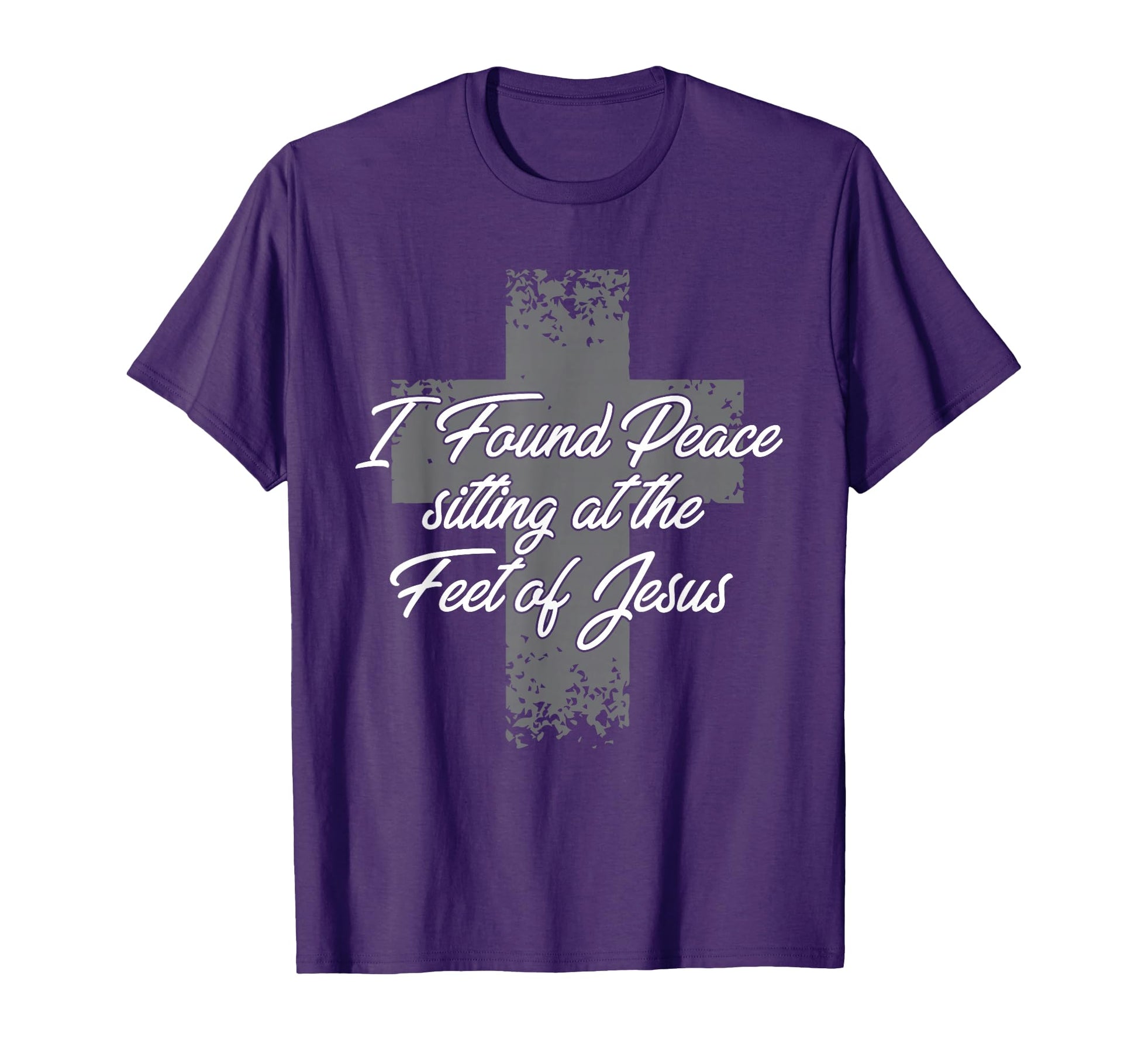 I Found Peace Sitting Feet Jesus T-Shirt - Graphic Print for Adults - T-Shirt, Sweatshirt, Hoodie