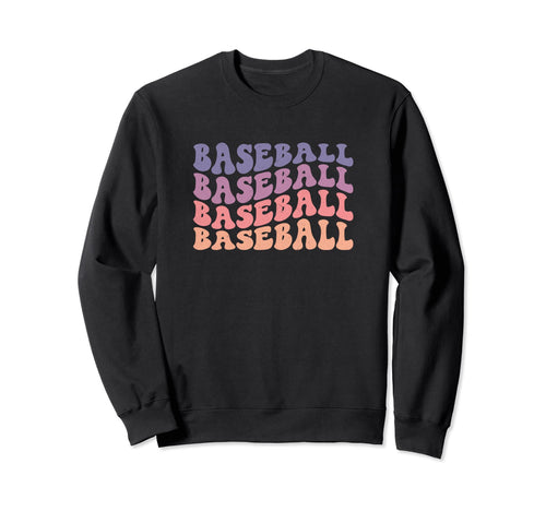 Baseball Season Trendy Mom Sweatshirt - Aesthetic Graphic Men Women - T-Shirt, Sweatshirt, Hoodie