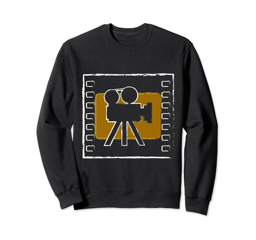 Camera Filmmaker Film Reel Sweatshirt - Trendy Graphic for Adults - T-Shirt, Sweatshirt, Hoodie