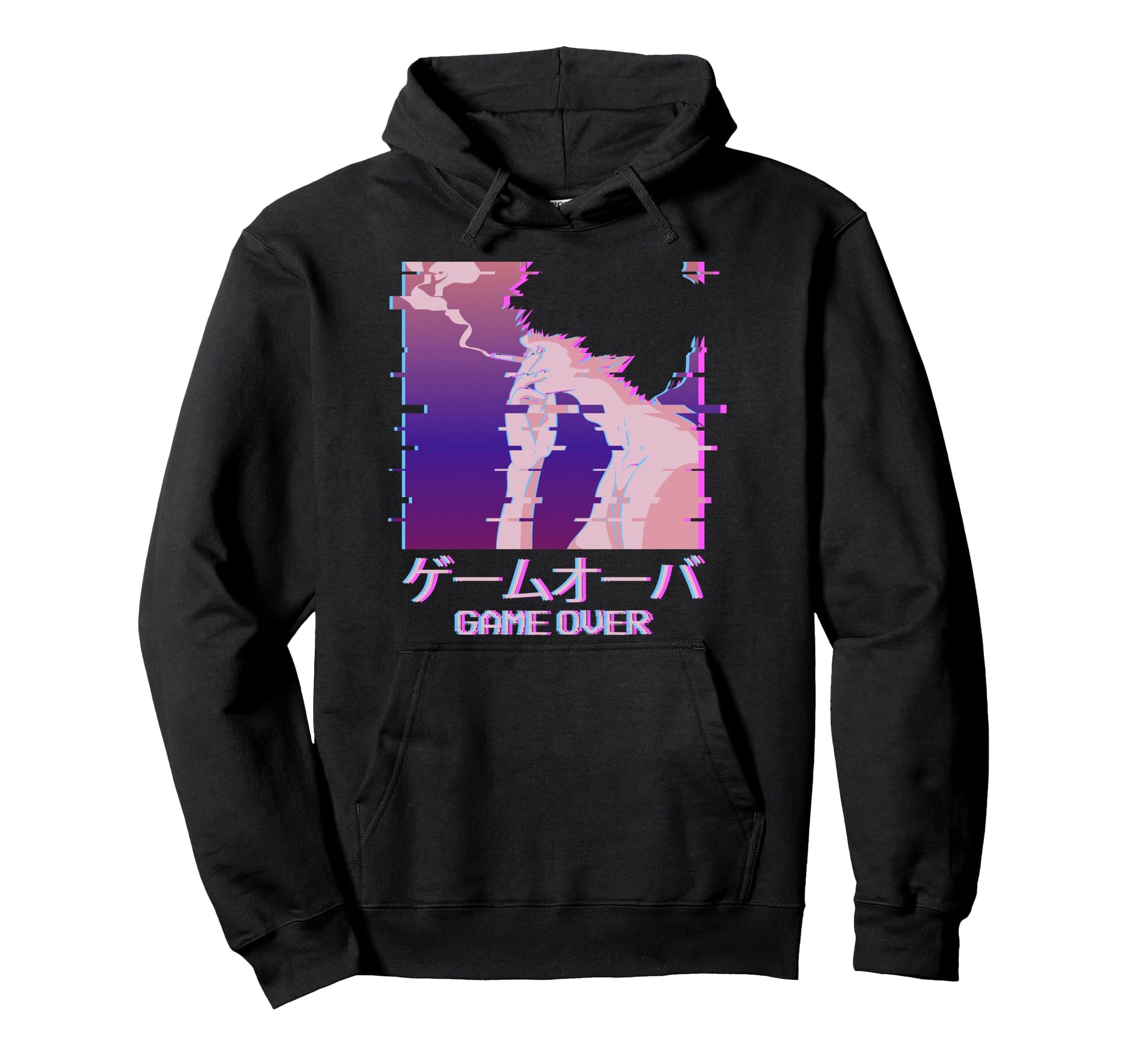 Japanese Vaporwave Tuxedo Sad Anime Hoodie - Custom Art Print Men Women - T-Shirt, Sweatshirt, Hoodie