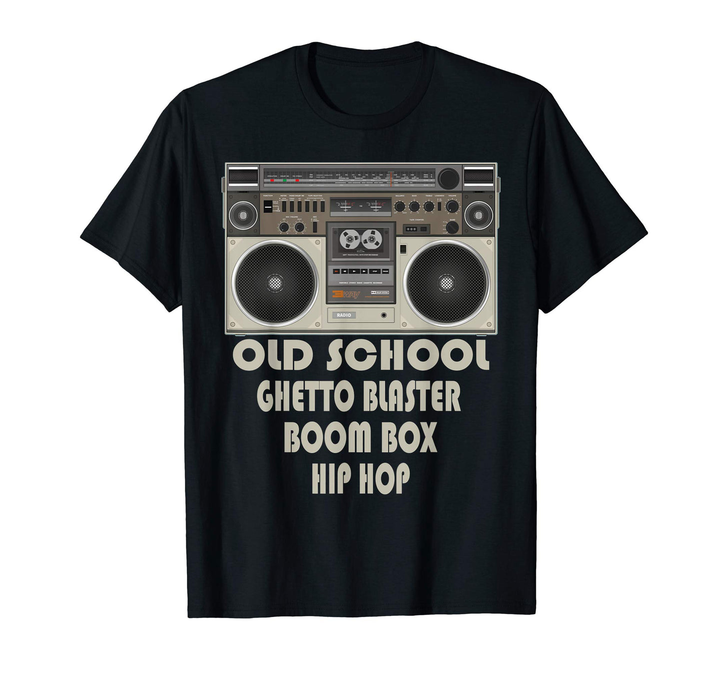 Old School Ghetto Blaster Boom Box Hip T-Shirt - Fun Novelty Design Unisex - T-Shirt, Sweatshirt, Hoodie