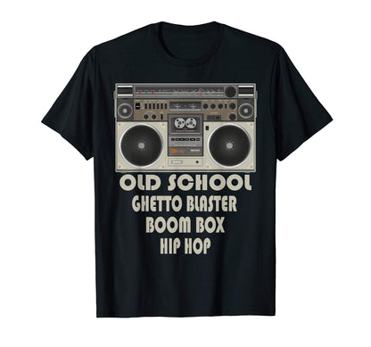 Old School Ghetto Blaster Boom Box Hip T-Shirt - Fun Novelty Design Unisex - T-Shirt, Sweatshirt, Hoodie