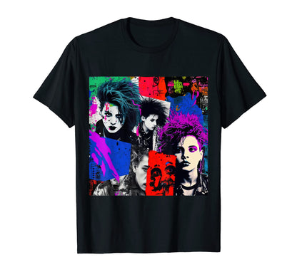 80S 90S Goth Punk Rock Grunge Art T-Shirt - Streetwear Style for Adults - T-Shirt, Sweatshirt, Hoodie