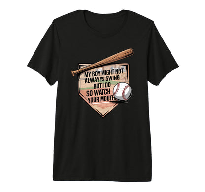 Baseball Mom Baseball Parent Pride T-Shirt - Aesthetic Graphic for Adults - T-Shirt, Sweatshirt, Hoodie