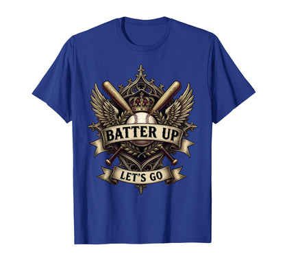 Batter Up Lets Go Baseball Mom T-Shirt - Minimalist Print Unisex - T-Shirt, Sweatshirt, Hoodie