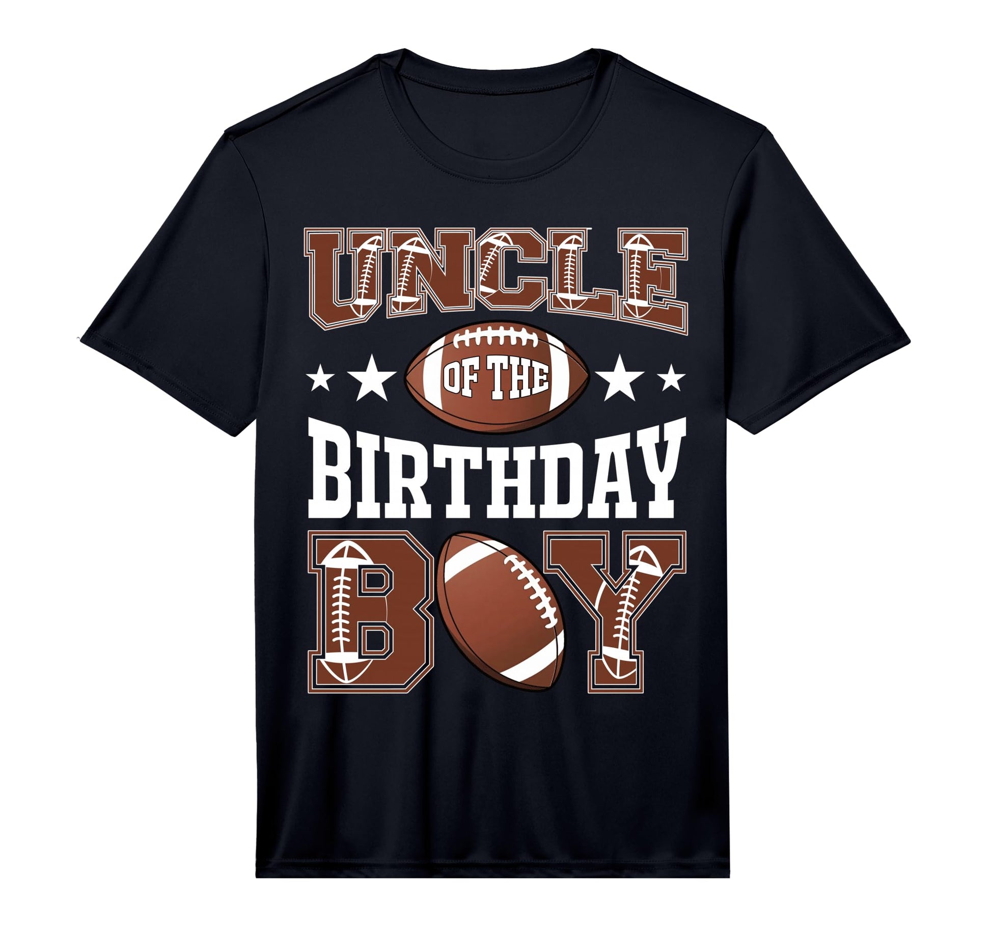 Uncle Birthday Football Game Day T-Shirt - Custom Art Print for Adults - T-Shirt, Sweatshirt, Hoodie