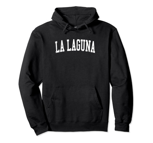 La Laguna Mexico Distressed White Varsity Hoodie - Streetwear Style Unisex - T-Shirt, Sweatshirt, Hoodie