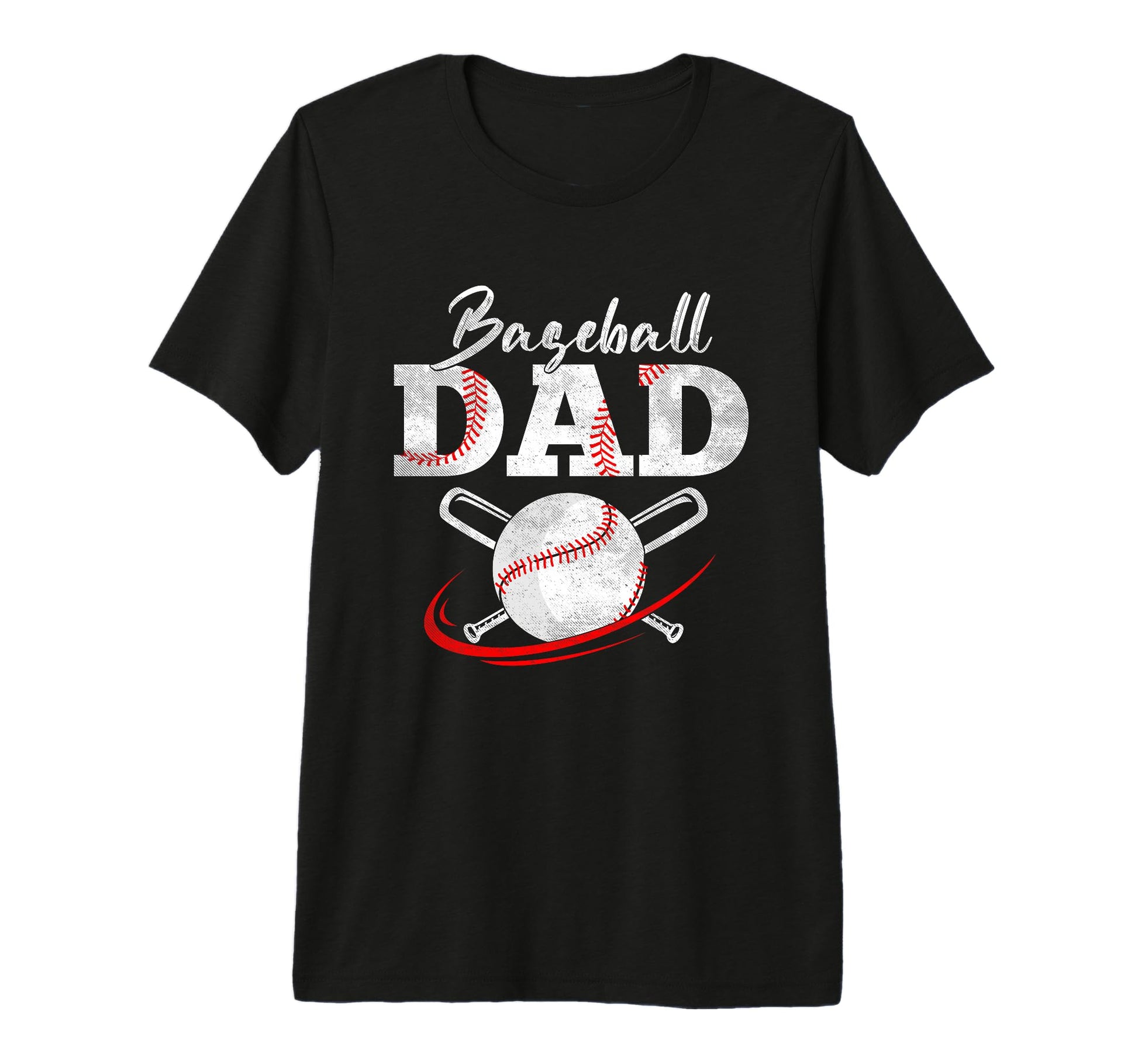 Mens Happy Fathers Day Baseball Dad T-Shirt - Unique Graphic for Adults - T-Shirt, Sweatshirt, Hoodie