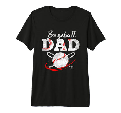 Mens Happy Fathers Day Baseball Dad T-Shirt - Unique Graphic for Adults - T-Shirt, Sweatshirt, Hoodie