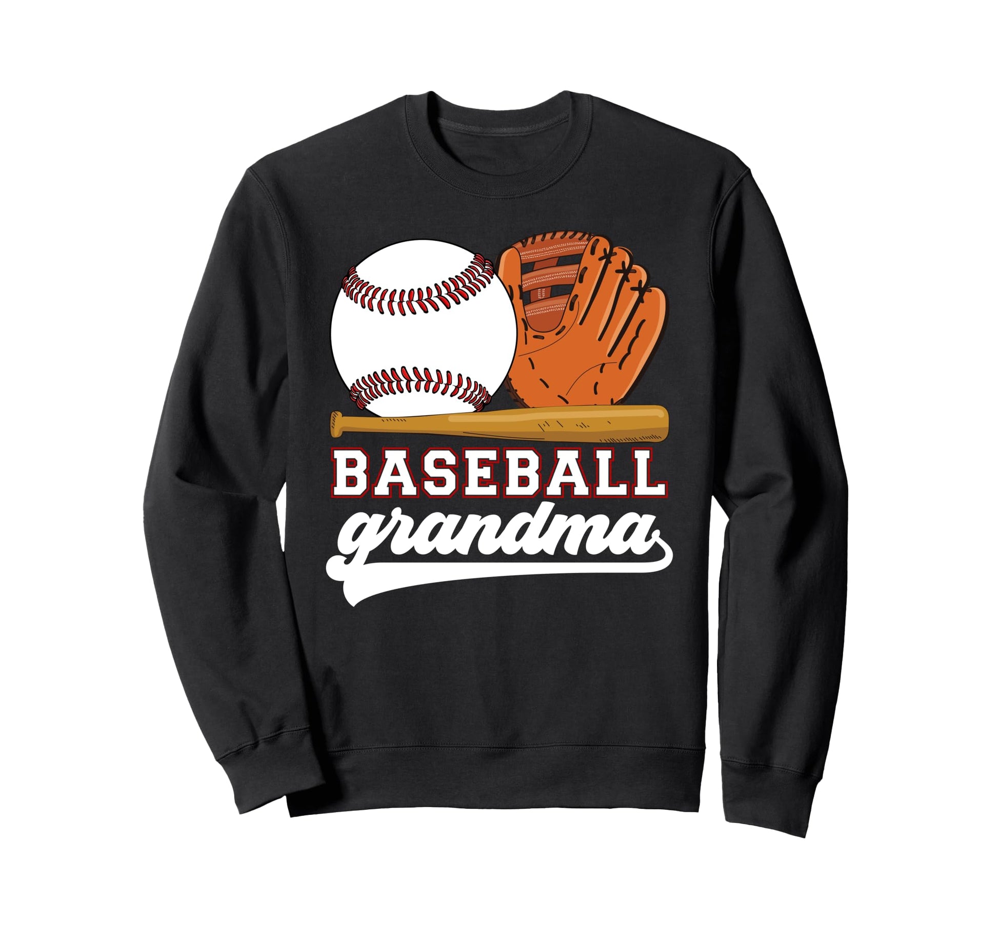 Baseball Grandma Proud Grandma Sweatshirt - Minimalist Print Men Women - T-Shirt, Sweatshirt, Hoodie
