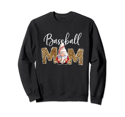 Baseball Mom Life Gnome Game Day Sweatshirt - Novelty Apparel Men Women - T-Shirt, Sweatshirt, Hoodie