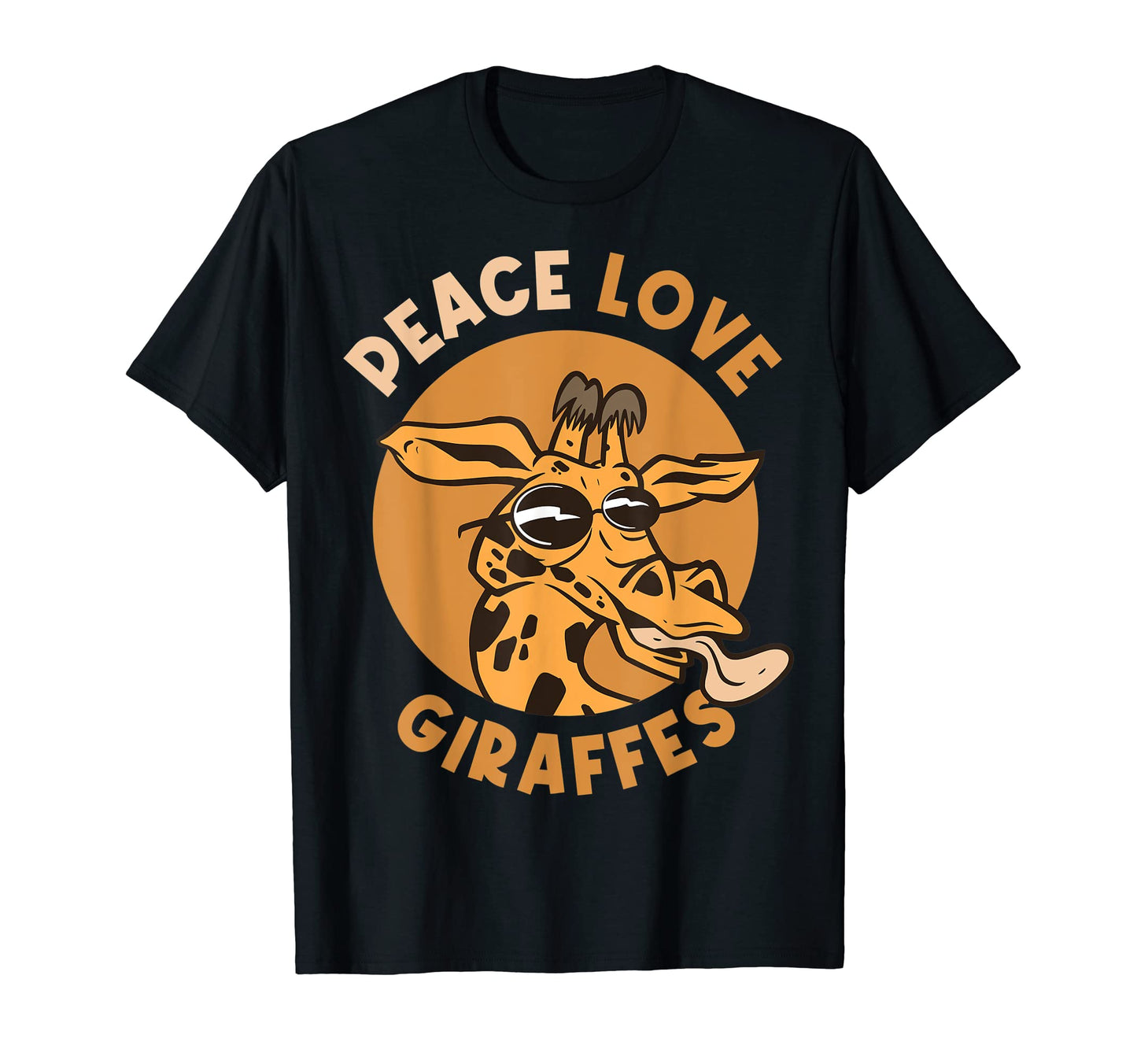 Peace Love Giraffes T-Shirt - Custom Art Print for Adults - T-Shirt, Sweatshirt, Hoodie