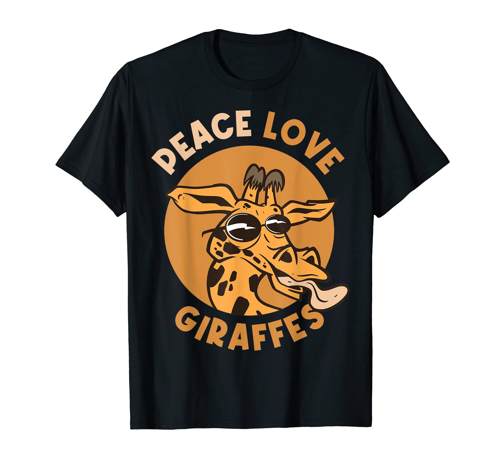Peace Love Giraffes T-Shirt - Custom Art Print for Adults - T-Shirt, Sweatshirt, Hoodie