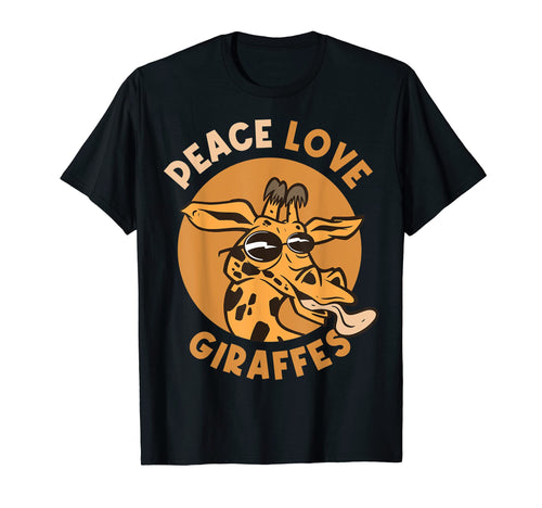 Peace Love Giraffes T-Shirt - Custom Art Print for Adults - T-Shirt, Sweatshirt, Hoodie