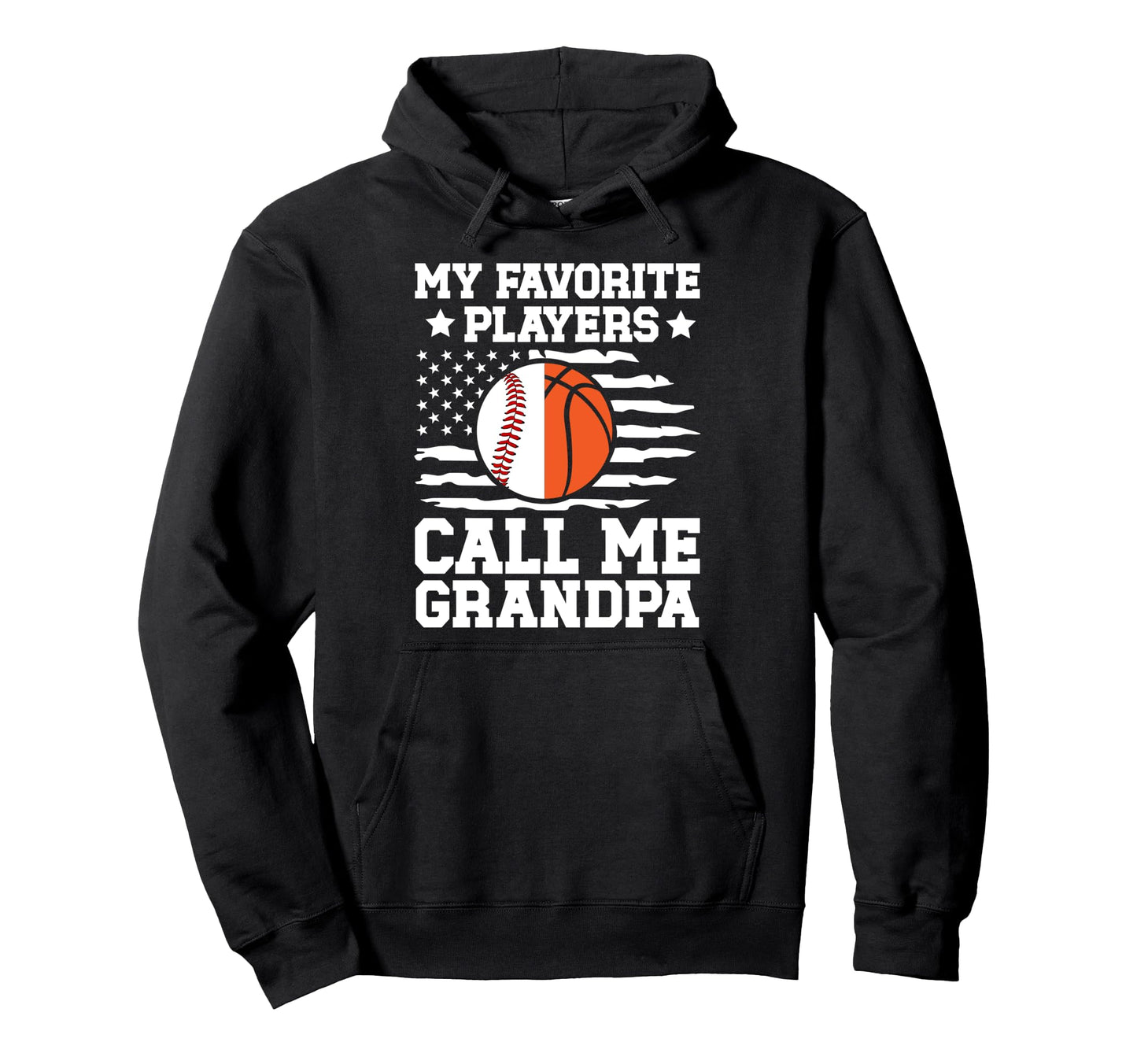 Favorite Players Call Me Grandpa Hoodie - Trendy Graphic for Adults - T-Shirt, Sweatshirt, Hoodie