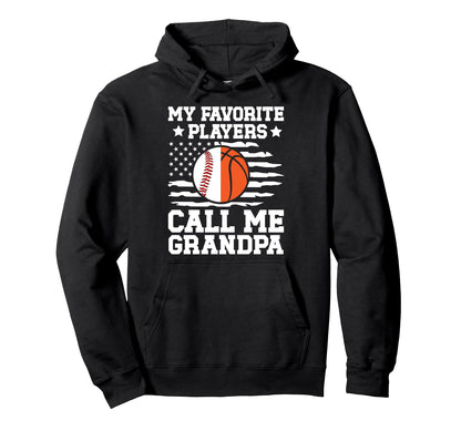 Favorite Players Call Me Grandpa Hoodie - Trendy Graphic for Adults - T-Shirt, Sweatshirt, Hoodie