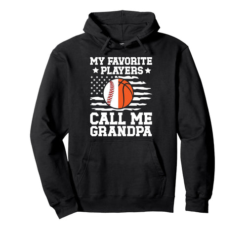 Favorite Players Call Me Grandpa Hoodie - Trendy Graphic for Adults - T-Shirt, Sweatshirt, Hoodie