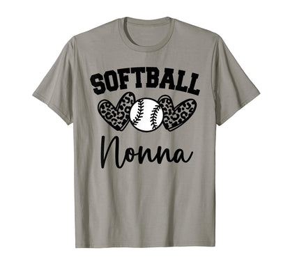 Personalized Baseball Heart Nonna T-Shirt - Streetwear Style for Adults - T-Shirt, Sweatshirt, Hoodie