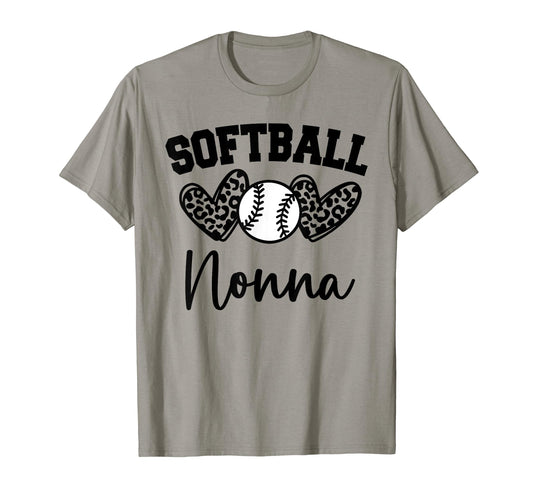 Personalized Baseball Heart Nonna T-Shirt - Streetwear Style for Adults - T-Shirt, Sweatshirt, Hoodie