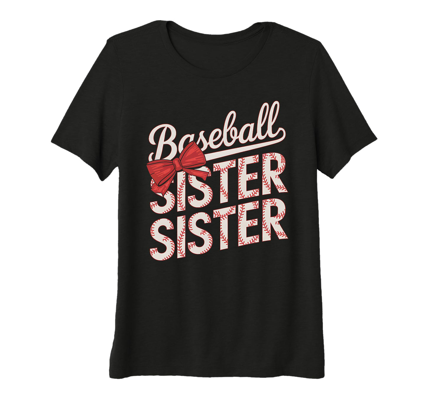 Funny Baseball Sis Coquette Bow T-Shirt - Novelty Apparel Men Women - T-Shirt, Sweatshirt, Hoodie