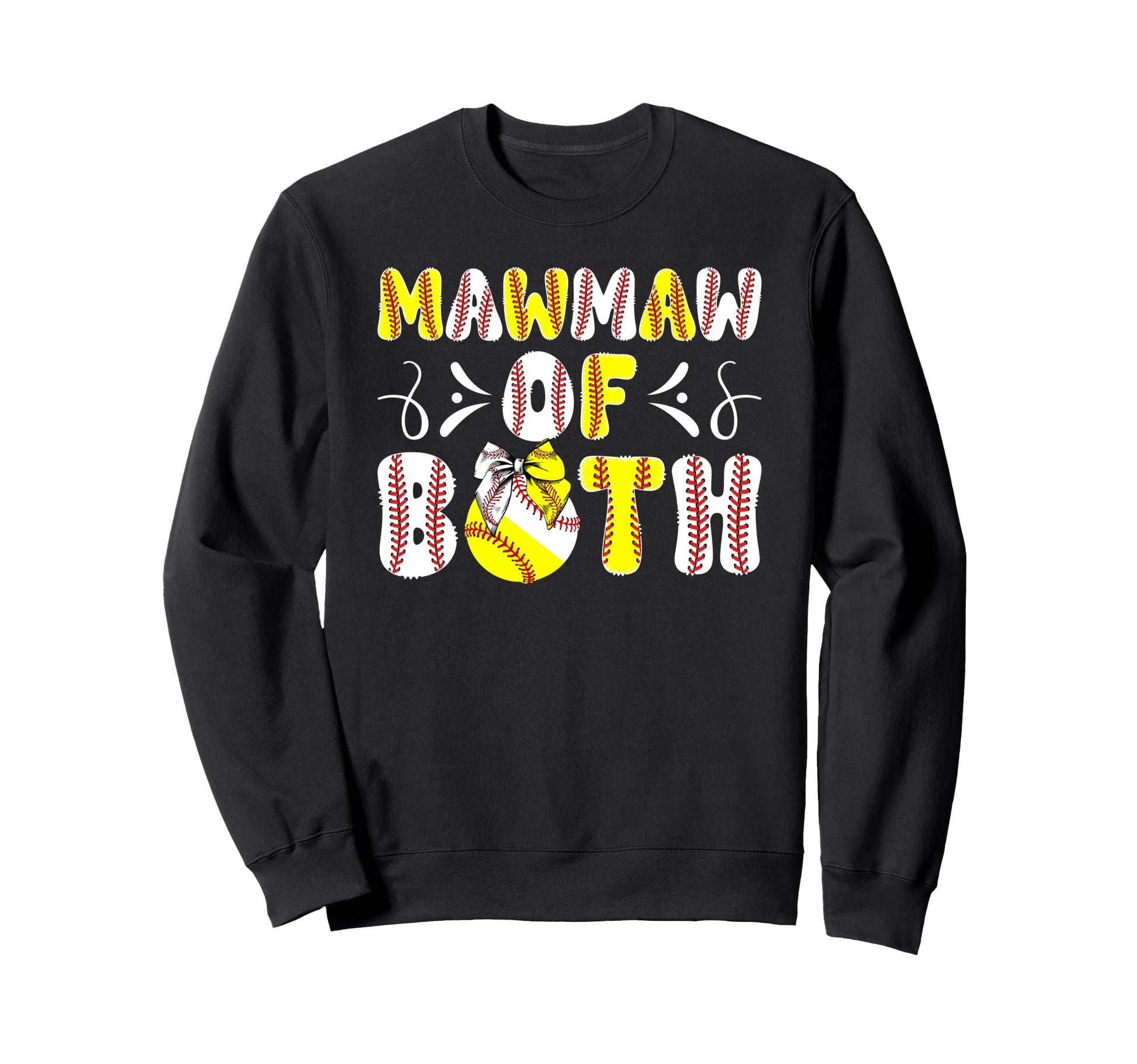 Mawmaw Both Proud Softball Baseball Sweatshirt - Trendy Graphic Men Women - T-Shirt, Sweatshirt, Hoodie