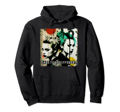 Gothic Punk Graffiti Grunge 90S Colorful Hoodie - Aesthetic Graphic Unisex - T-Shirt, Sweatshirt, Hoodie