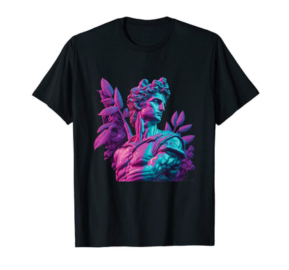 Vaporwave Statue David Synthwave Aesthetic T-Shirt - Unique Graphic Unisex - T-Shirt, Sweatshirt, Hoodie