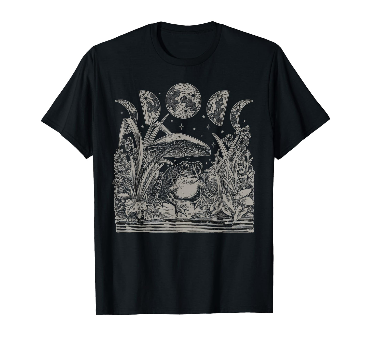Whimsy Goth Fairycore Grunge Frog T-Shirt - Fun Novelty Design for Adults - T-Shirt, Sweatshirt, Hoodie