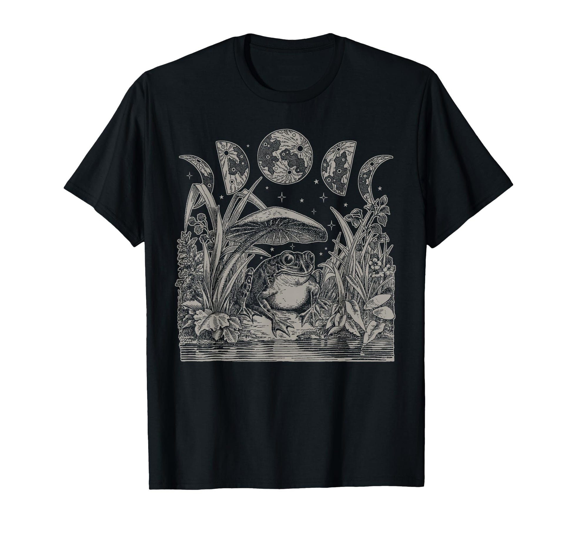 Whimsy Goth Fairycore Grunge Frog T-Shirt - Fun Novelty Design for Adults - T-Shirt, Sweatshirt, Hoodie