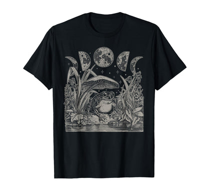 Whimsy Goth Fairycore Grunge Frog T-Shirt - Fun Novelty Design for Adults - T-Shirt, Sweatshirt, Hoodie
