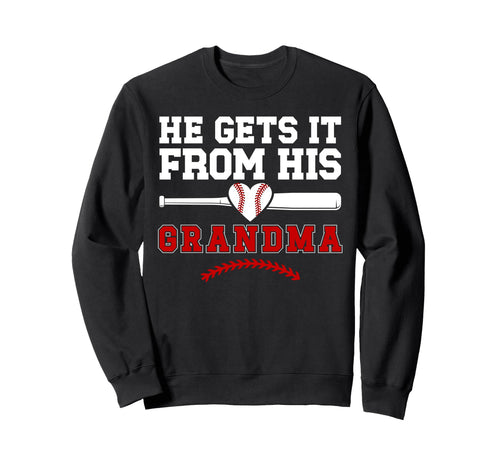 Proud Baseball Grandma Baseball Sweatshirt - Streetwear Style Unisex - T-Shirt, Sweatshirt, Hoodie
