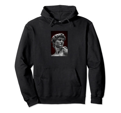 Aesthetic Sad Michaelangelo Statue Davids Hoodie - Minimalist Print Unisex - T-Shirt, Sweatshirt, Hoodie