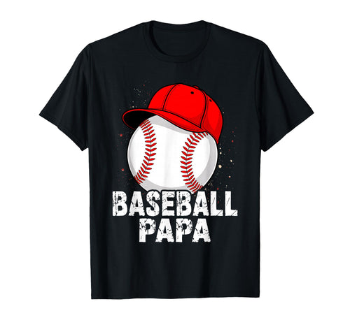 Papa Baseball Grandson Funny Grandpa T-Shirt - Trendy Graphic Unisex - T-Shirt, Sweatshirt, Hoodie