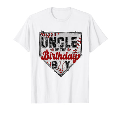 Uncle Birthday Baseball Lover Family T-Shirt - Trendy Graphic Unisex - T-Shirt, Sweatshirt, Hoodie