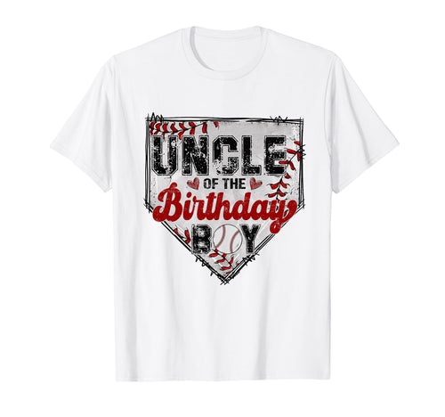 Uncle Birthday Baseball Lover Family T-Shirt - Trendy Graphic Unisex - T-Shirt, Sweatshirt, Hoodie