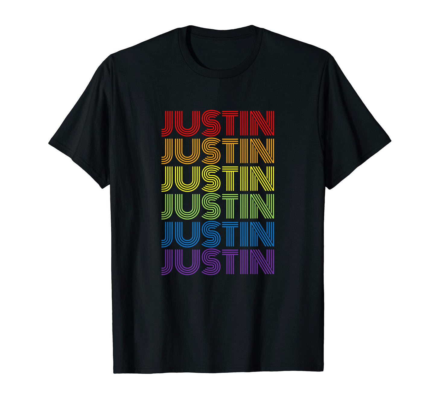 Justin Rainbow T-Shirt - Unique Graphic Unisex - T-Shirt, Sweatshirt, Hoodie