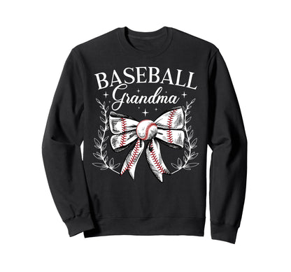 Baseball Grandma Baseball Player Sweatshirt - Streetwear Style Unisex - T-Shirt, Sweatshirt, Hoodie