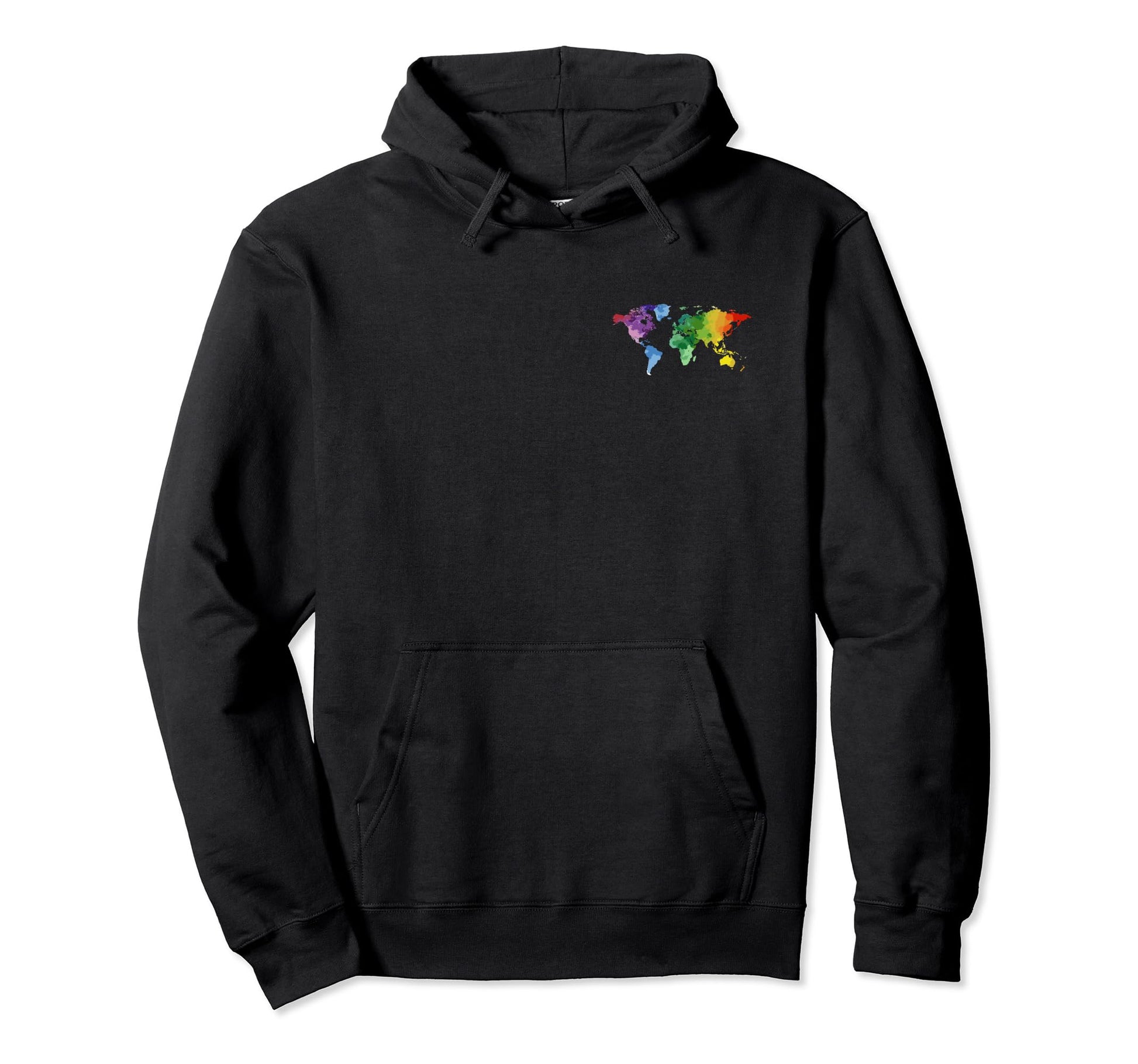 Colorful World Map Gift Summer Love Hoodie - Trendy Graphic Men Women - T-Shirt, Sweatshirt, Hoodie