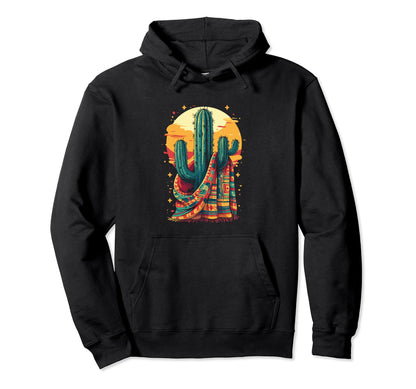 Cactus Serape Succulent Plant Cacti Hoodie - Minimalist Print Unisex - T-Shirt, Sweatshirt, Hoodie