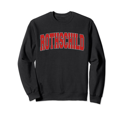 Rothschild Wi Wisconsin Varsity Usa Sweatshirt - Custom Art Print Unisex - T-Shirt, Sweatshirt, Hoodie