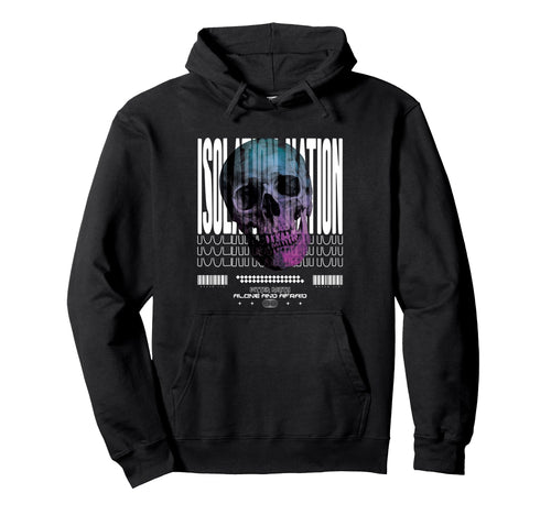 Isolation Skull Aesthetic Edgy Hoodie - Unique Graphic for Adults - T-Shirt, Sweatshirt, Hoodie