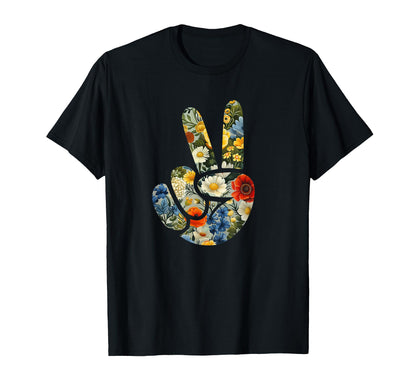 Elegant Silhouette Wildflowers Floral T-Shirt - Custom Art Print Unisex - T-Shirt, Sweatshirt, Hoodie