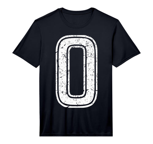 White Sports Team Number 0 Performance T-Shirt - Trendy Graphic Unisex - T-Shirt, Sweatshirt, Hoodie
