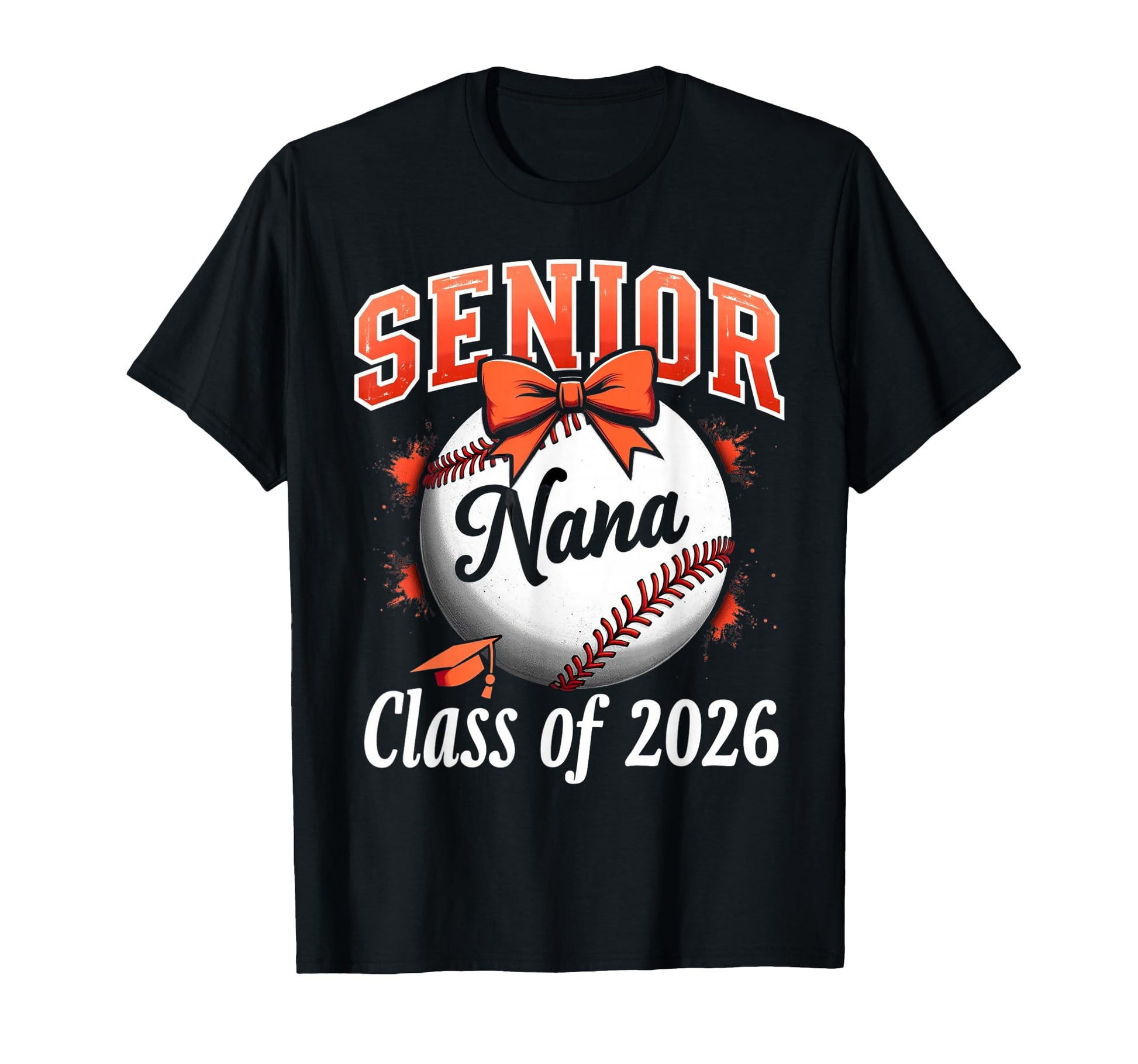Senior Nana 2026 Baseball Mama Coquette T-Shirt - Streetwear Style Unisex - T-Shirt, Sweatshirt, Hoodie