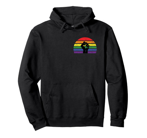 Lgbt Pride Flag Fist Blm Black Lives Hoodie - Streetwear Style for Adults - T-Shirt, Sweatshirt, Hoodie