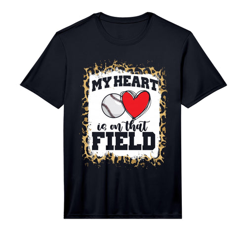 Baseball Player Mom Leopard T-Shirt - Casual Everyday Wear Men Women - T-Shirt, Sweatshirt, Hoodie