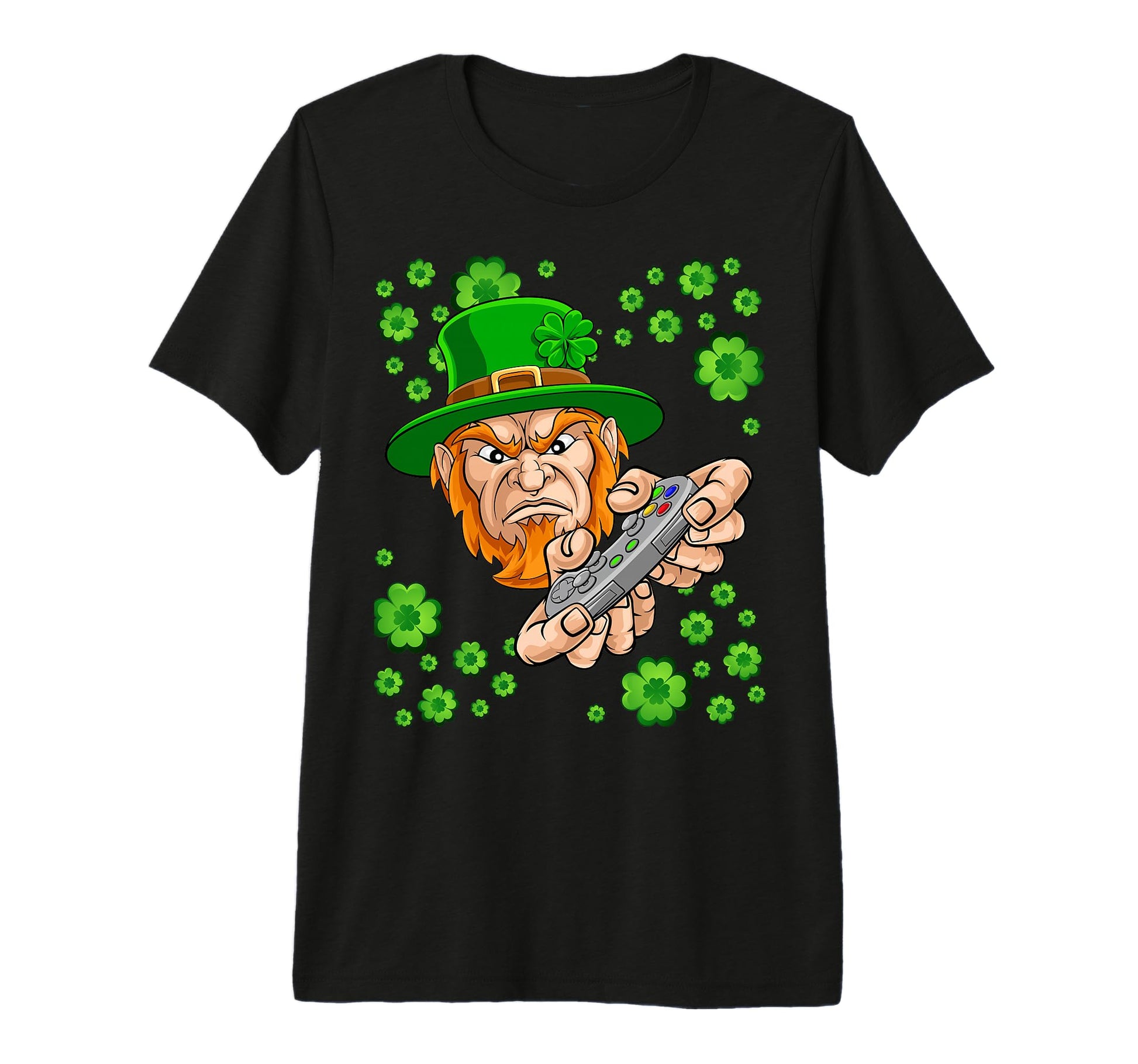 Irish I Was Playing Video Games St T-Shirt - Minimalist Print Men Women - T-Shirt, Sweatshirt, Hoodie