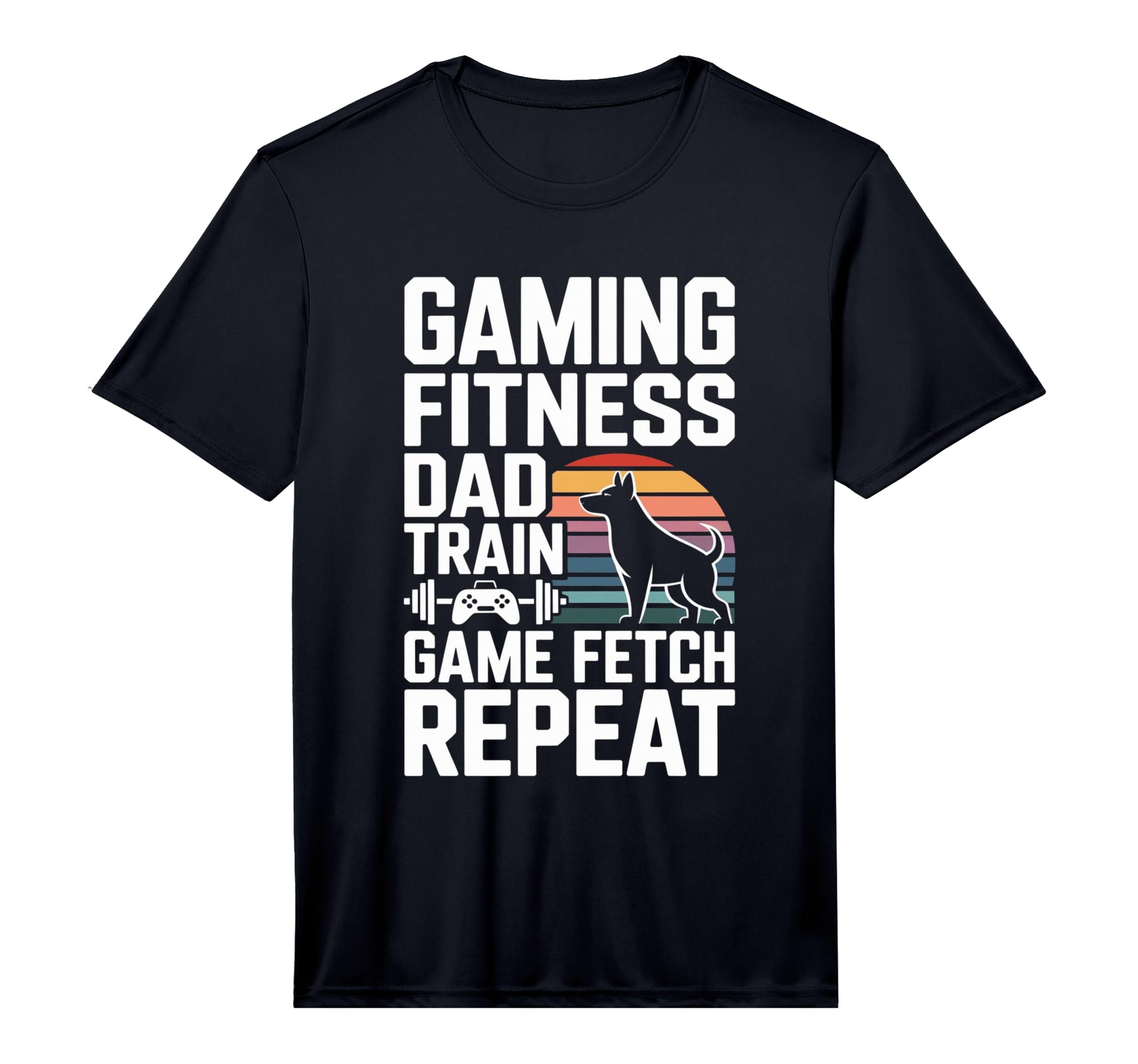 Mens Gaming Fitness Dad Train Game T-Shirt - Minimalist Print Men Women - T-Shirt, Sweatshirt, Hoodie