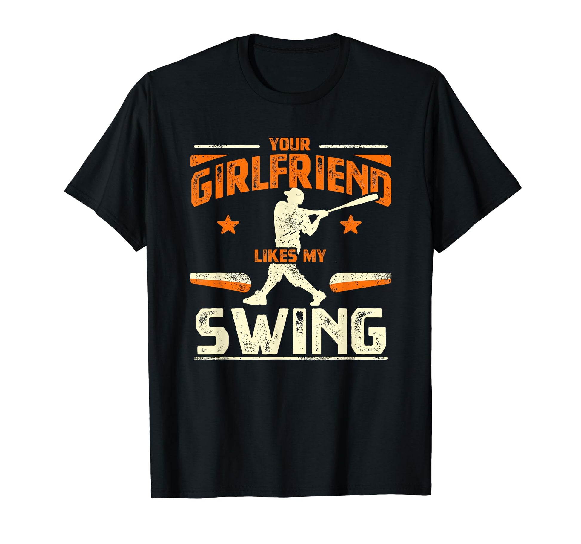 Your Girlfriend Likes Swing Baseball T-Shirt - Custom Art Print Men Women - T-Shirt, Sweatshirt, Hoodie